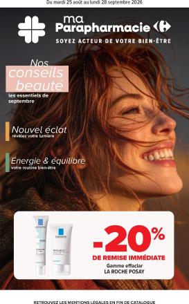 carrefour - Flyer Carrefour - Parapharmacie pour la semaine prochaine du du mardi 25/08/2026 au du lundi 28/09/2026