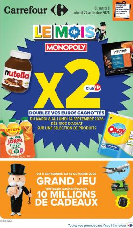 carrefour - Flyer Carrefour pour la semaine prochaine du du mardi 08/09/2026 au du lundi 21/09/2026