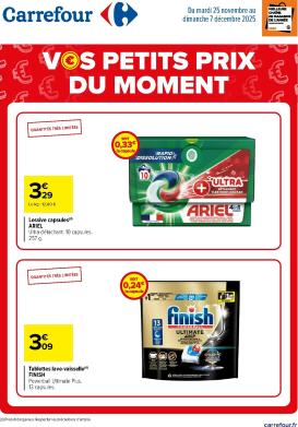 carrefour - Catalogue Carrefour - Vos Petits Prix Du Moment valable du 25/11 au 07/12