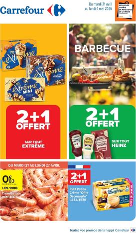 carrefour - Flyer Carrefour - Barbecue pour la semaine prochaine du du mardi 21/04/2026 au du lundi 04/05/2026