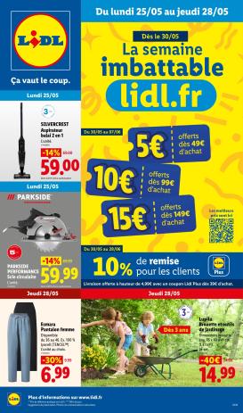 lidl - Current Lidl - Exclu Web leaflet valid from du lundi 25/05/2026 to de jeudi 28/05/2026