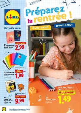 lidl - Flyer Lidl - Préparez la rentrée pour la semaine prochaine du de jeudi 13/08/2026 au du mercredi 26/08/2026