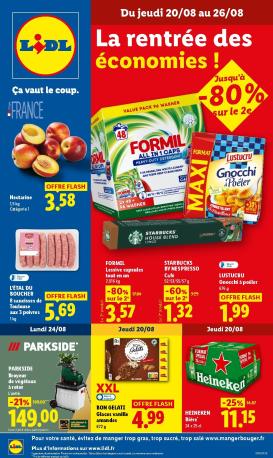 lidl - Flyer Lidl pour la semaine prochaine du de jeudi 20/08/2026 au du mercredi 26/08/2026