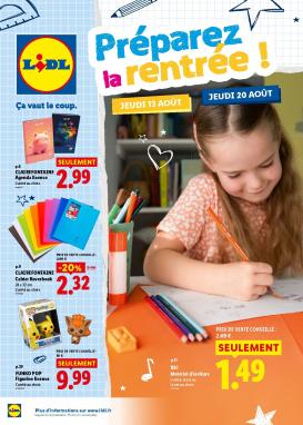 lidl - Flyer Lidl - Préparez la rentrée pour la semaine prochaine du de jeudi 13/08/2026 au de jeudi 20/08/2026