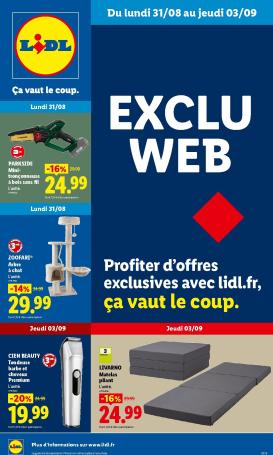 lidl - Current Lidl - Exclu Web leaflet valid from du lundi 31/08/2026 to de jeudi 03/09/2026