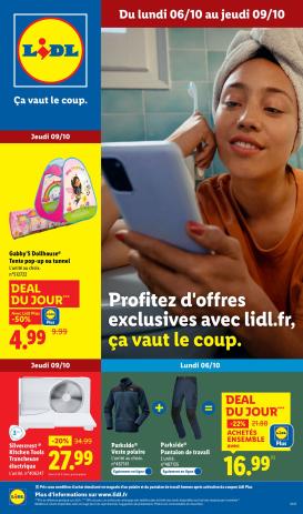 lidl - Catalogue Lidl - Les bonnes affaires de la semaine valable du 06/10 au 09/10