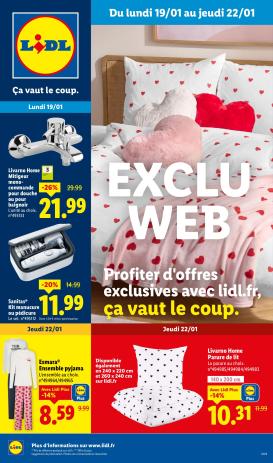 lidl - Catalogue Lidl - Les bonnes affaires Exclu Web valable du 19/01 au 22/01