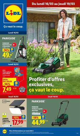 lidl - Catalogue Lidl - Les bonnes affaires de la semaine valable du 16/03/2026 au 19/03/2026