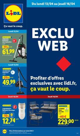lidl - Current Lidl - Exclus Web leaflet valid from du lundi 13/04/2026 to de jeudi 16/04/2026