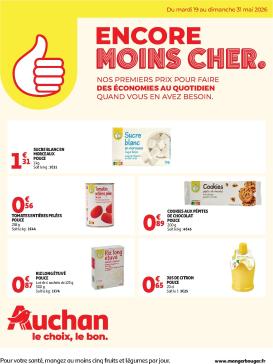 auchan - Flyer Auchan - Petits prix marque Pouce pour la semaine prochaine du du mardi 19/05/2026 au du dimanche 31/05/2026