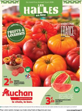 auchan - Current Auchan Supermarché - Halles & alcools leaflet valid from du mardi 09/06/2026 to du samedi 13/06/2026