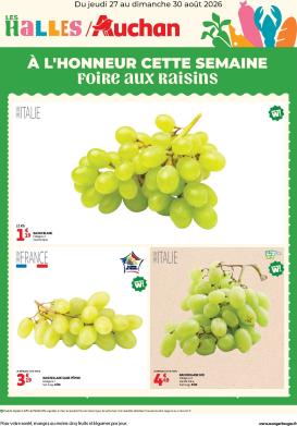 auchan - Current Auchan - À l'honneur cette semaine leaflet valid from de jeudi 27/08/2026 to du dimanche 30/08/2026