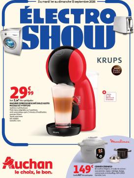 auchan - Flyer Auchan - Electroshow pour la semaine prochaine du du mardi 01/09/2026 au du dimanche 13/09/2026