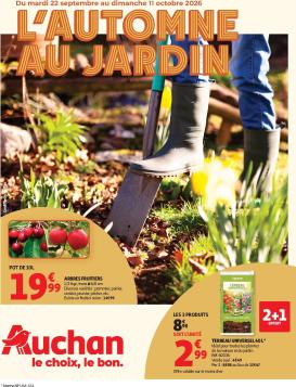 auchan - Flyer Auchan - Jardinage automne pour la semaine prochaine du du mardi 22/09/2026 au du dimanche 11/10/2026
