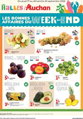 auchan - Current Auchan - Les bons plan du week end dans votre hyper - Hypermarché leaflet valid from de jeudi 17/09/2026 to du dimanche 20/09/2026
