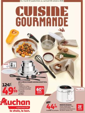 auchan - Flyer Auchan - Cuisine gourmande supers pour la semaine prochaine du du mardi 22/09/2026 au du samedi 03/10/2026