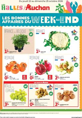 auchan - Current Auchan - Bons plans du week end - Hypermarché leaflet valid from de jeudi 22/10/2026 to du dimanche 25/10/2026