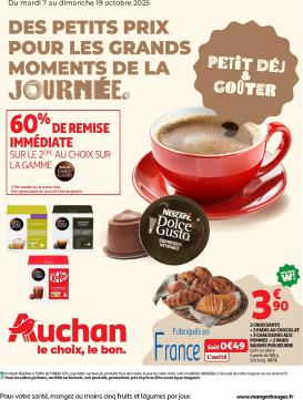 auchan - Catalogue Auchan - Des petits prix pour les grands moments de la journée valable du 07/10 au 19/10