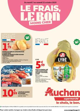 auchan - Catalogue Auchan - Le frais, le bon moins cher valable du 07/10 au 11/10