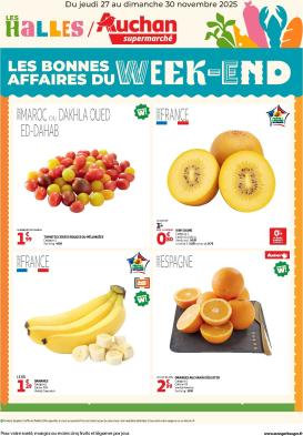auchan - Catalogue Auchan - Les bons plans du week-end dans votre super valable du 27/11 au 30/11