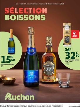 auchan - Catalogue Auchan - Sélection alcool valable du 27/11 au 24/12
