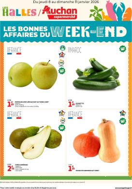 auchan - Catalogue Auchan supermarché - Les bons plans du week-end dans votre super ! valable du 08/01 au 11/01