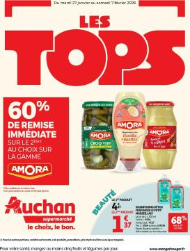 auchan - Catalogue Auchan Supermarché - Tops produits super valable du 27/01 au 07/02