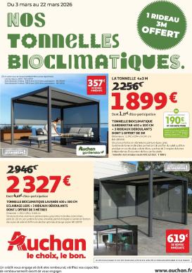 auchan - Catalogue Auchan - Nos tonnelles bioclimatiques valable du 03/03/2026 au 22/03/2026