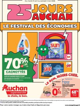 auchan - Flyer Auchan Supermarché - 25 jours pour la semaine prochaine du du mardi 21/04/2026 au du samedi 02/05/2026