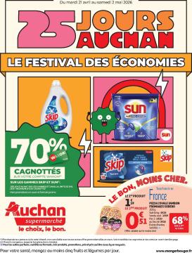 auchan - Current Auchan Supermarché - 25 jours leaflet valid from du mardi 21/04/2026 to du samedi 02/05/2026