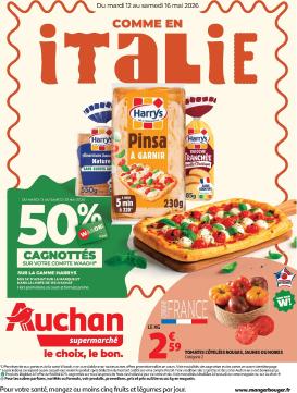 auchan - Flyer Auchan Supermarché - Saveurs Italie supers pour la semaine prochaine du du mardi 12/05/2026 au du samedi 16/05/2026