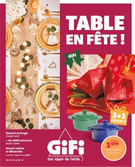 gifi - Catalogue Gifi - Tables en fête valable du 16/12 au 24/12