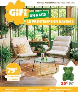 gifi - Catalogue Gifi - On a mis le printemps en rayon ! valable du 10/03/2026 au 30/03/2026