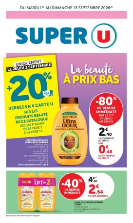 super-u - Prospectus Super U valide du du mardi 01/09/2026 au du dimanche 13/09/2026