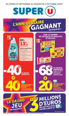super-u - Prospectus Super U valide du du mardi 22/09/2026 au du dimanche 04/10/2026