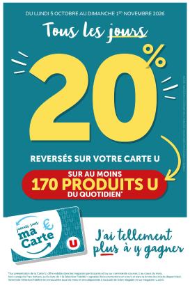 super-u - Current Super U - Ma sélection Carte U leaflet valid from du lundi 05/10/2026 to du dimanche 01/11/2026