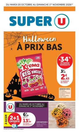 super-u - Prospectus Super U - Halloween à prix bas valide du du mardi 20/10/2026 au du dimanche 01/11/2026