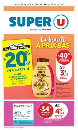 super-u - Catalogue Super U - La beauté à prix bas valable du 08/04/2026 au 19/04/2026