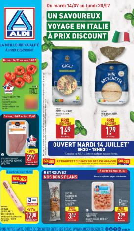 aldi - Flyer ALDI pour la semaine prochaine du du mardi 14/07/2026 au du lundi 20/07/2026