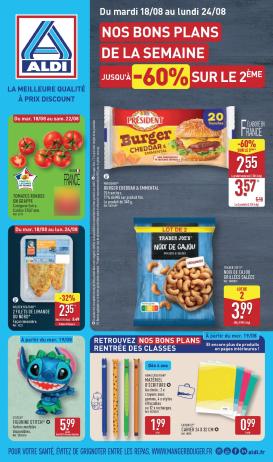 aldi - Flyer ALDI pour la semaine prochaine du du mardi 18/08/2026 au du lundi 24/08/2026
