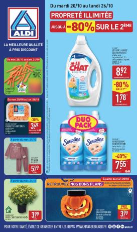aldi - Flyer ALDI pour la semaine prochaine du du mardi 20/10/2026 au du lundi 26/10/2026