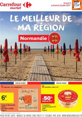 carrefour-market - Flyer Carrefour Market - Le Meilleur de ma Région Normandie pour la semaine prochaine du du lundi 13/07/2026 au du dimanche 26/07/2026