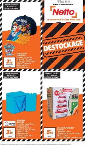 netto - Current Netto - DESTOCKAGE JUILLET leaflet valid from du mardi 30/06/2026 to du vendredi 31/07/2026