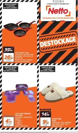 netto - Catalogue Netto - Spécial Destockage valable du 30/09 au 31/10