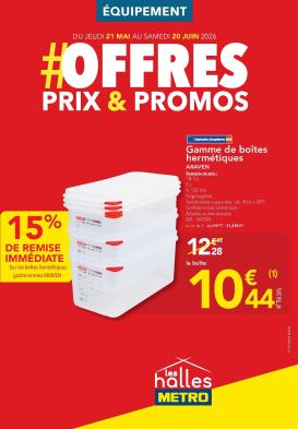 metro - Current Metro - Offres Prix & Promos Equipement leaflet valid from de jeudi 21/05/2026 to du samedi 20/06/2026