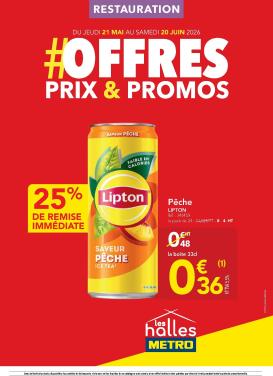 metro - Current Metro - Offres Prix & Promos Restauration leaflet valid from de jeudi 21/05/2026 to du samedi 20/06/2026