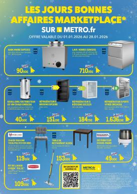 metro - Catalogue Metro - Offres Exclusives Marketplace valable du 01/01 au 28/01