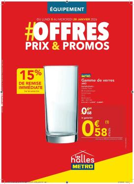 metro - Catalogue Metro - Offres Prix & Promos Equipement valable du 05/01 au 28/01