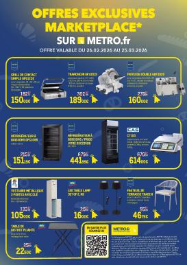 metro - Catalogue Metro - Offres Exclusives Marketplace valable du 26/02/2026 au 25/03/2026