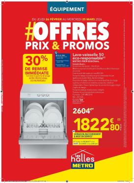 metro - Catalogue Metro - Offres Prix & Promos Equipement valable du 26/02/2026 au 25/03/2026